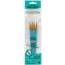 Crafter's Choice Black Taklon Round Brush Value Pack 4/Pkg