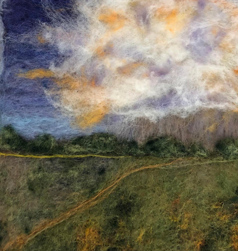 Needle Felt Landscape with Marti