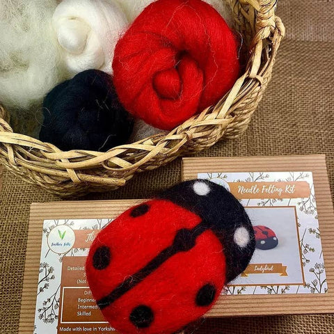 Ladybird - Needle Felting Kit - Without Foam