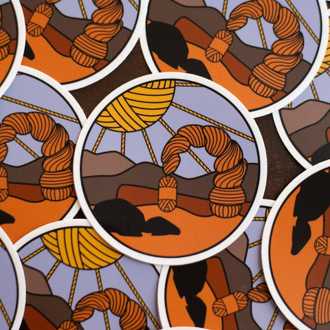 Arches Knitional Park Knitting Sticker