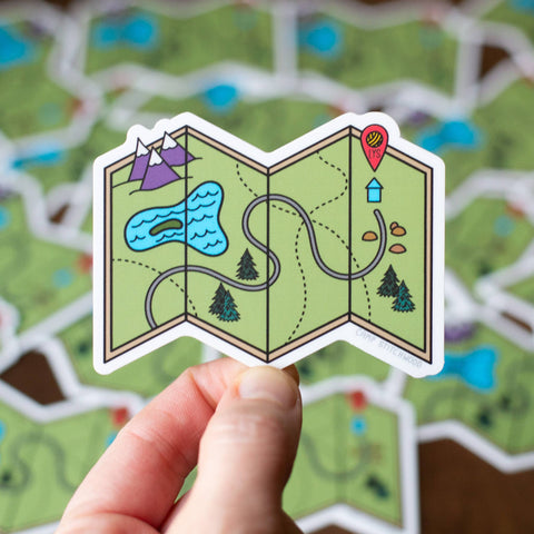 Road Map Sticker