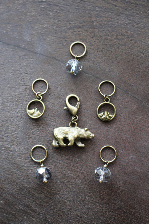 Winter Forest Stitch Markers