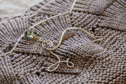 Stitch Marker Shawl Pin