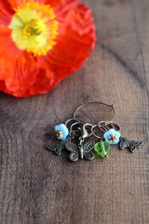 Garden Visitors Stitch Marker Sets