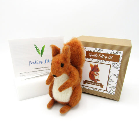 Woodland Squirrel - Needle Felting Kit - With Foam