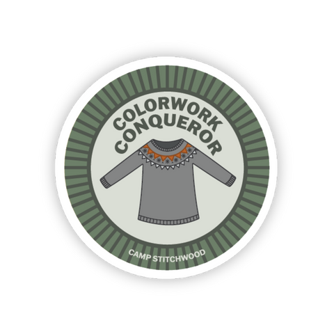 Colorwork Conqueror Badge Sticker