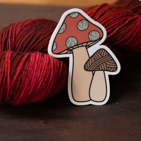 Mushroom Yarn Sticker