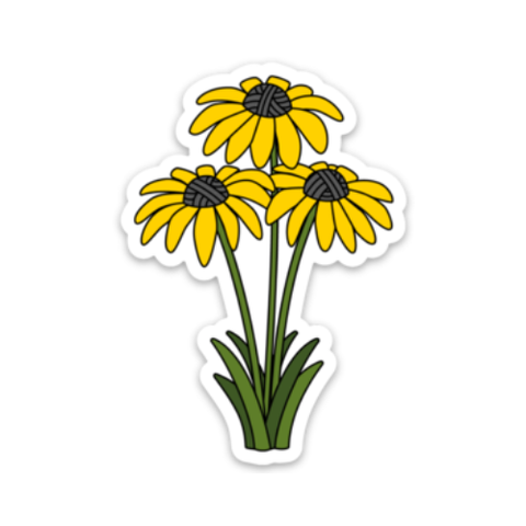 Black Eyed Susan Yarn Sticker