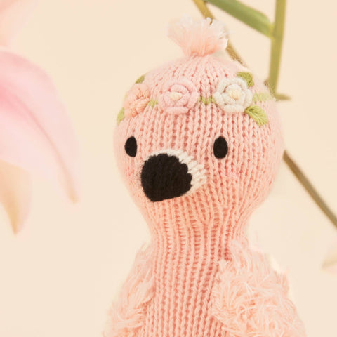 Tiny Penelope the flamingo, gives 10 meals