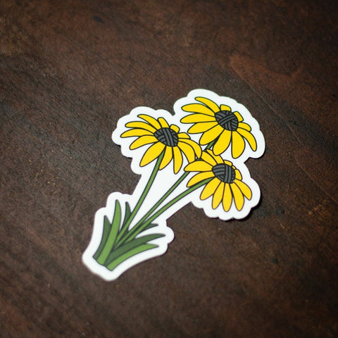 Black Eyed Susan Yarn Sticker