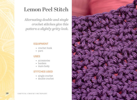 Essential Crochet Dictionary - A Visual Guide to Stitches