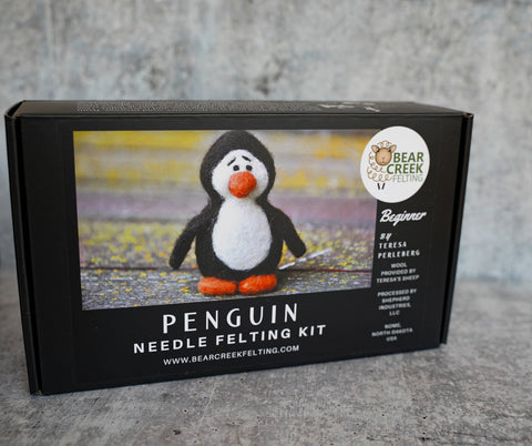 Penguin Needle Felting Kit