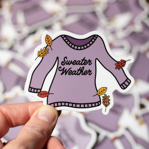 Sweater Weather Fall Vinyl Sticker