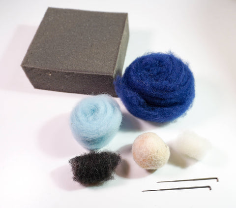 Whale Needle Felting Kit