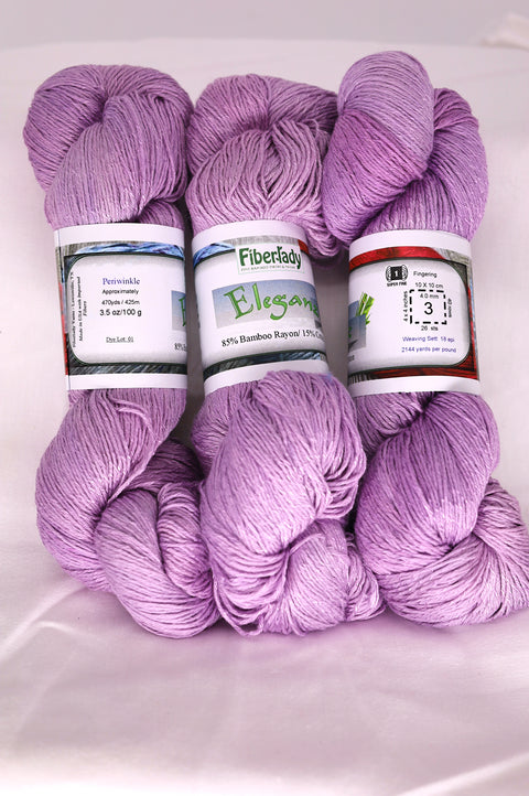 Eleganz 85% Bamboo Rayon - 15% Cotton - Fingering - Dye Lot 01
