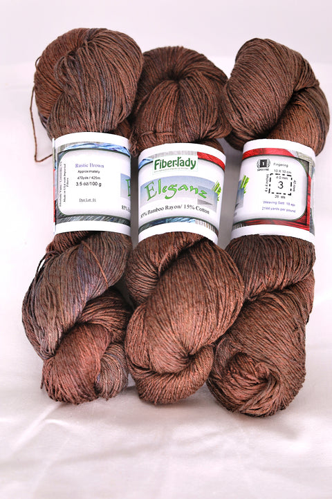 Eleganz 85% Bamboo Rayon - 15% Cotton - Fingering - Dye Lot 01