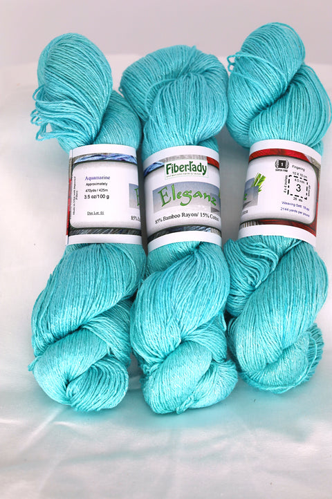 Eleganz 85% Bamboo Rayon - 15% Cotton - Fingering - Dye Lot 01