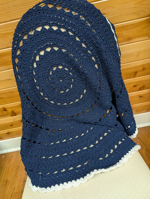 Dapper Navy Blanket