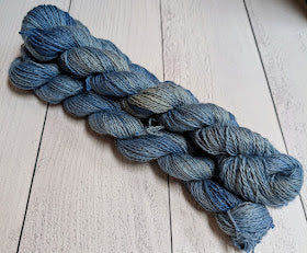 Blue Jean - 100% Suri Alpaca- 2 ply yarn - Fingering - TRS-A020-FG-SK