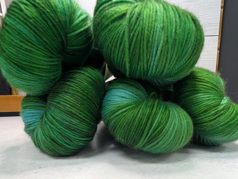 Jadeite- Hand Painted Yarn - Fingering