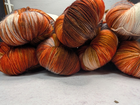Copper Penny- Hand Painted Yarn - Fingering