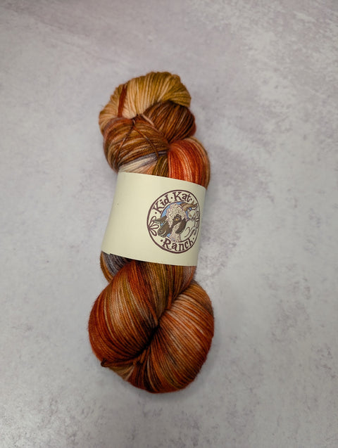 Copper Penny- Hand Painted Yarn - Fingering