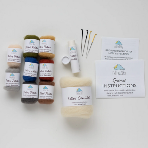 Gnomes Needle Felting Kit
