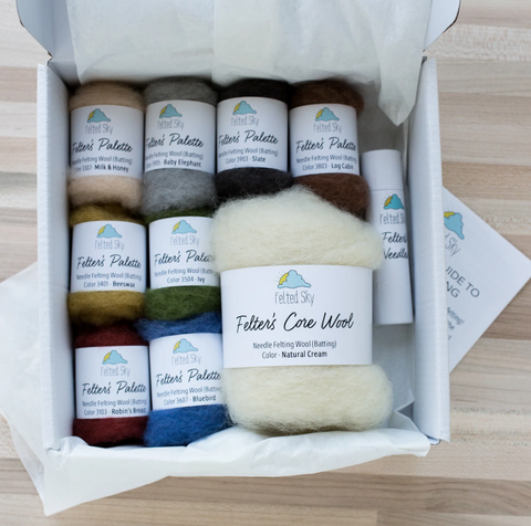 Gnomes Needle Felting Kit