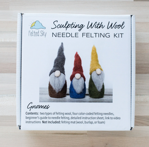 Gnomes Needle Felting Kit