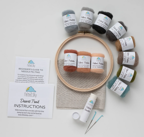 Desert Trail needle felting kit