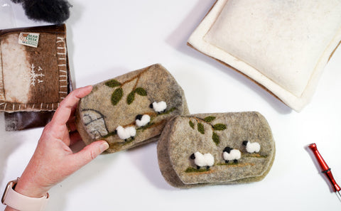 Sheep Pouch Felting Kits