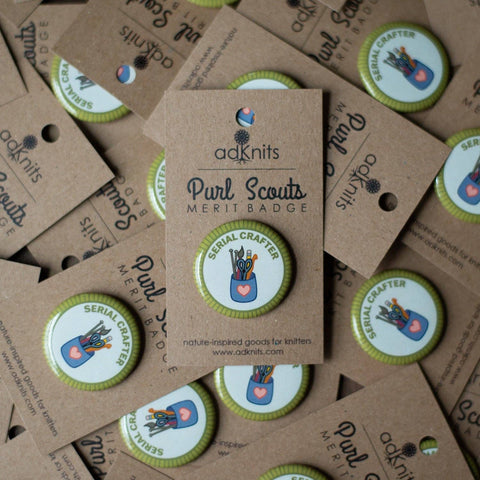 Serial Crafter Knitting Merit Badge