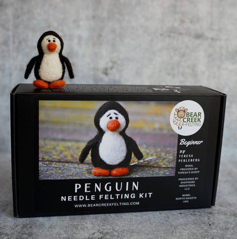 Penguin Needle Felting Kit