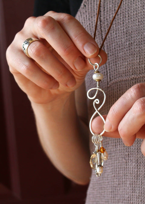 Symphony Stitch Marker Necklace