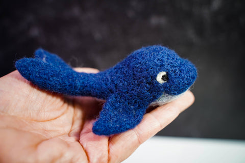 Whale Needle Felting Kit