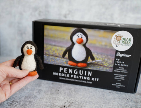Penguin Needle Felting Kit