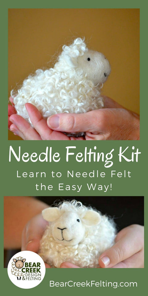 White Sheep Felting Kit