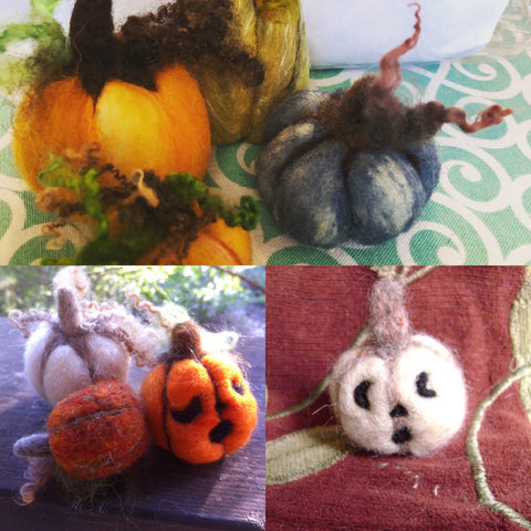 Pumpkins Felting Class with Joyce Hazlerig