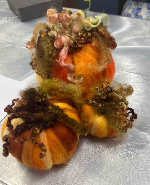 Pumpkins Felting Class with Joyce Hazlerig