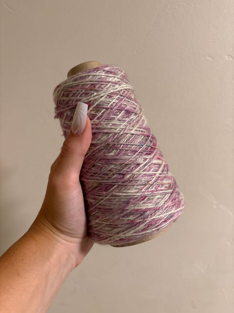 Lilac and berries Merino Mohair yarn