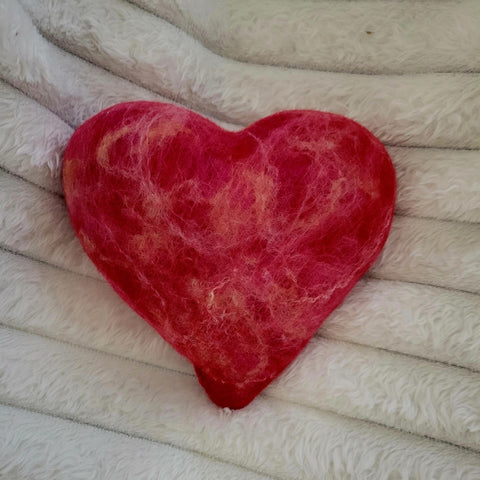 Wet Felting Heart Pillows with Marti Swanson