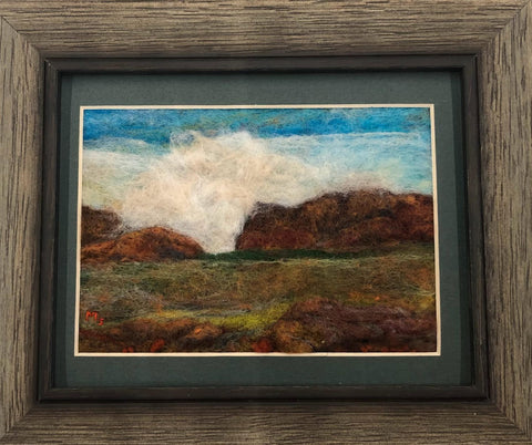Needle Felt Landscape with Marti