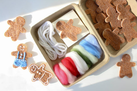 Gingerbread Cookie Felting Craft Kit