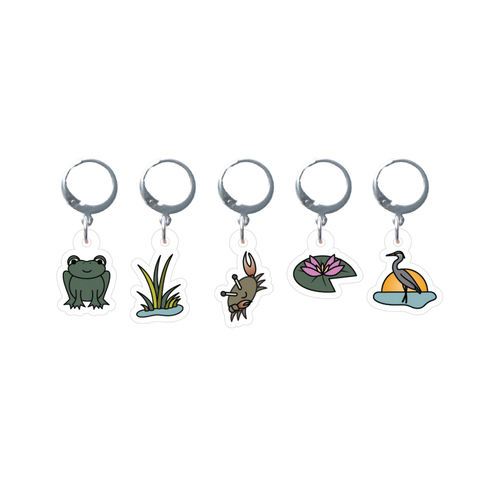 Marshlands Stitch Marker Set
