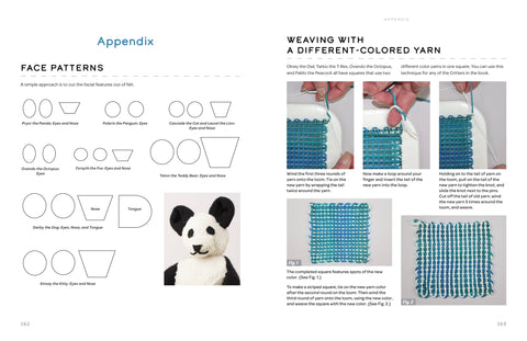 Swatch Critters from the Pin Loom: Step-by-Step Instructions