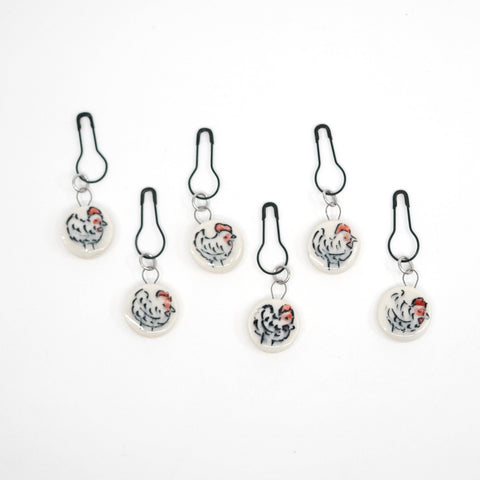 Chicken Stitch Marker Set - Pin Version