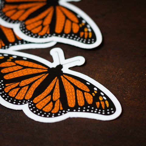 Monarch Butterfly Knitting Sticker