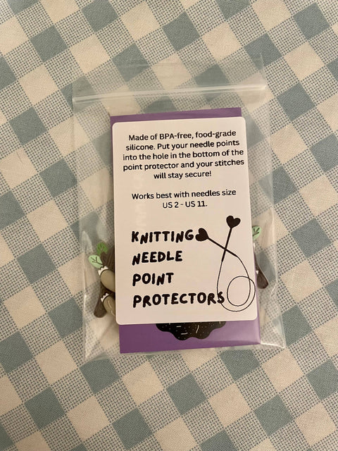 Avocado - Knitting Needle Point Protectors Stitch Stoppers