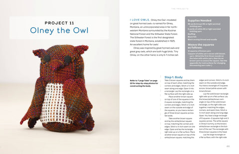 Swatch Critters from the Pin Loom: Step-by-Step Instructions