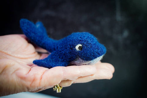 Whale Needle Felting Kit
